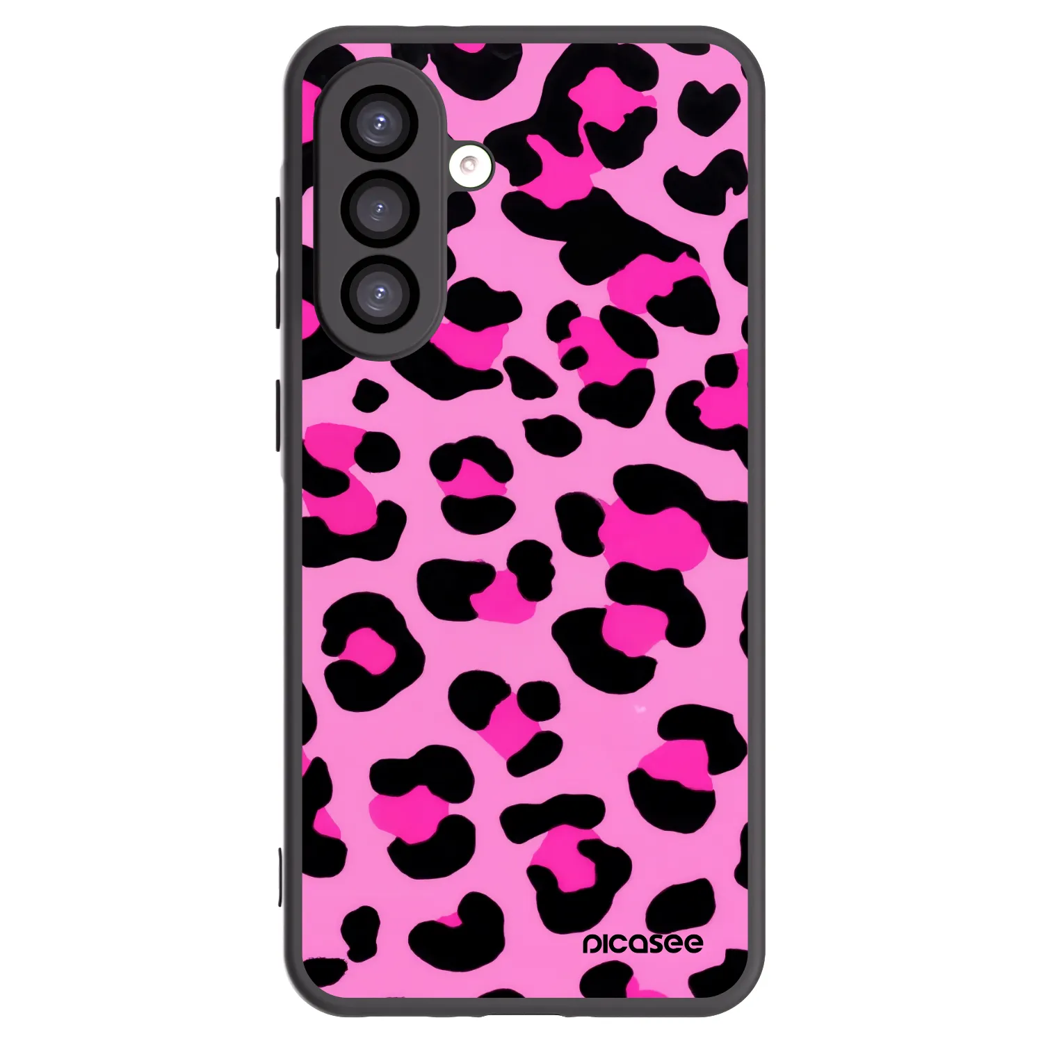 Picasee Samsung Galaxy A26 5G A266B Hülle - Schwarzes Silikon - Pink Tiger