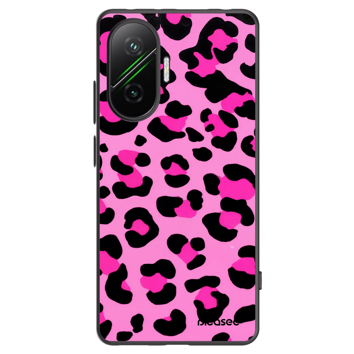 Picasee Xiaomi Poco F7 Pro 5G Hülle - Schwarzes Silikon - Pink Tiger