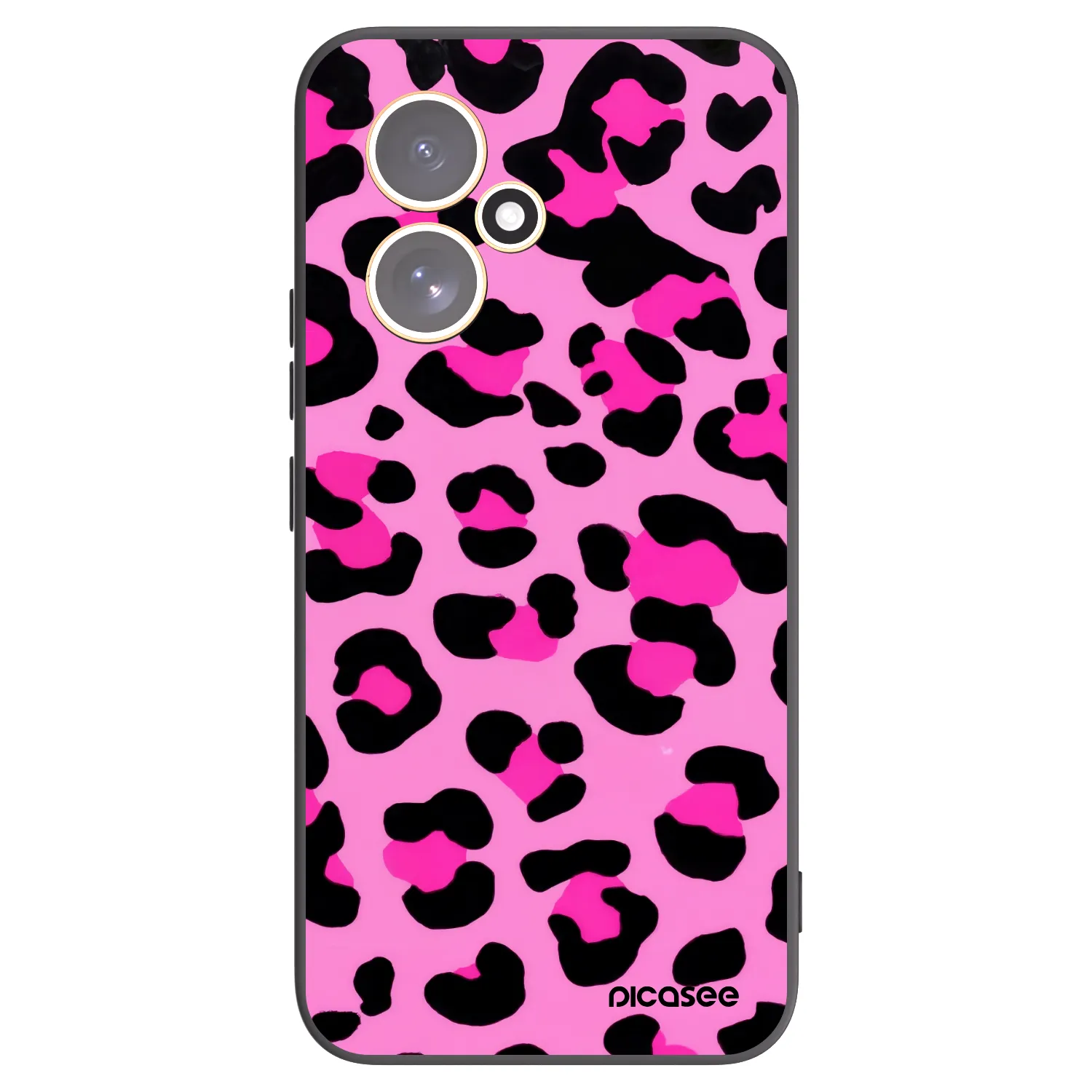 Picasee Honor 400 5G Hülle - Schwarzes Silikon - Pink Tiger