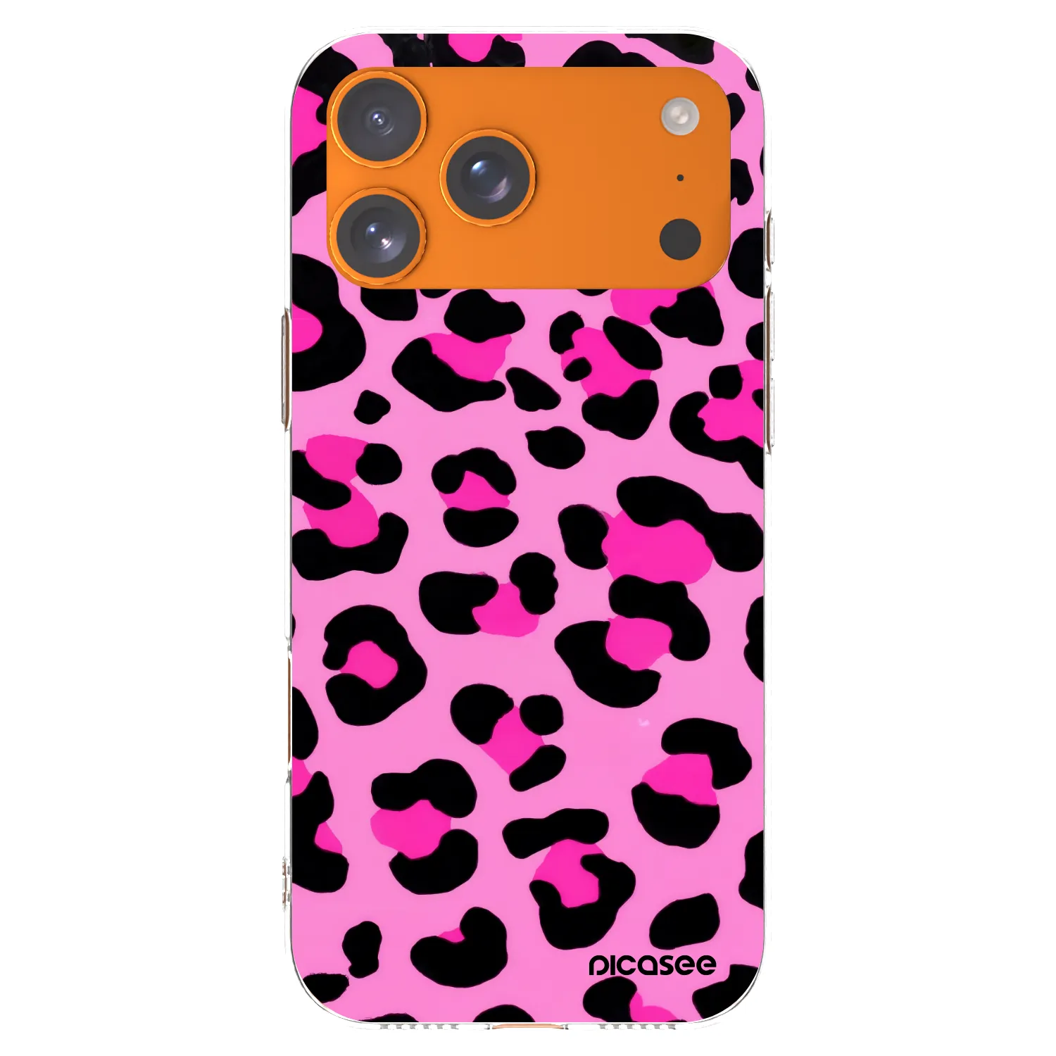 Picasee Apple iPhone 17 Pro Max Hülle - Transparentes Silikon - Pink Tiger