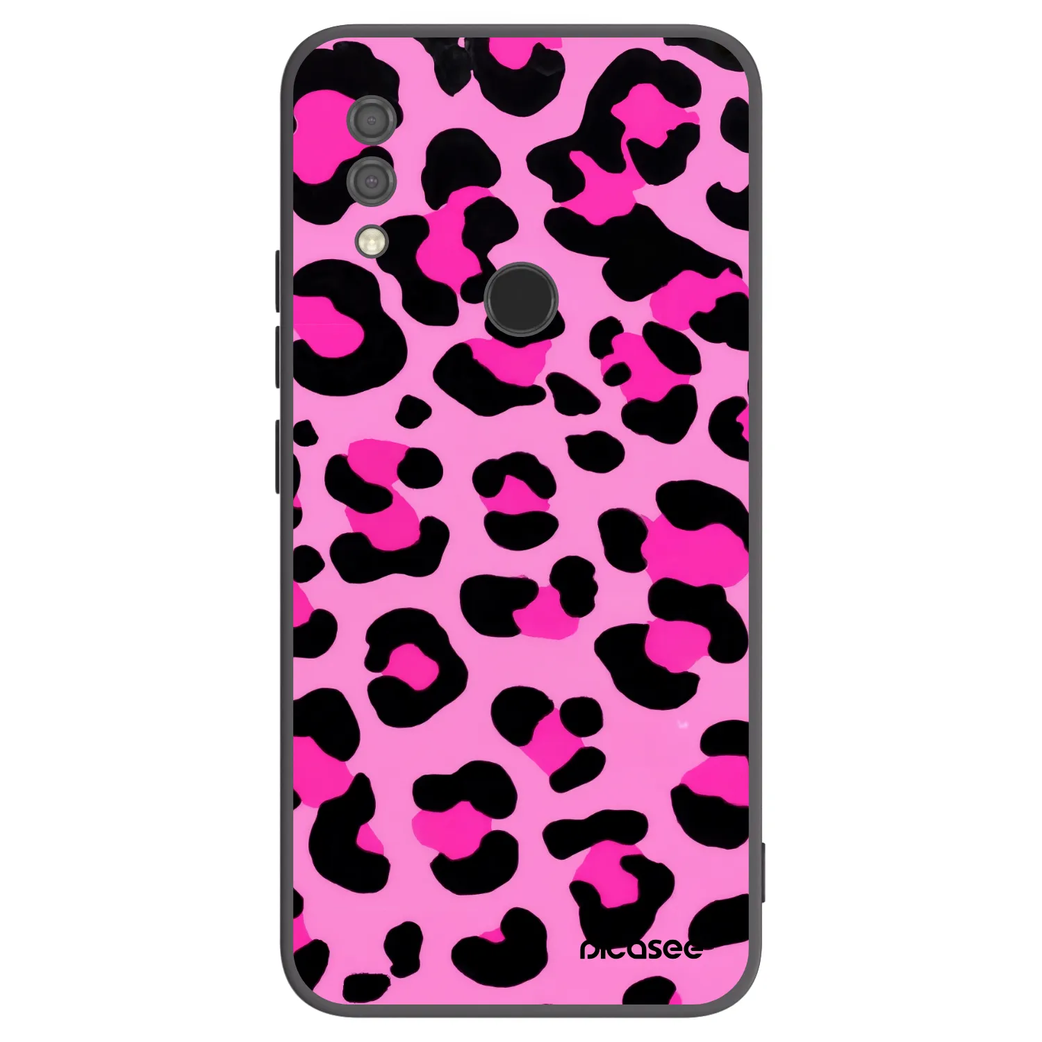 Picasee Xiaomi Redmi 7 Hülle - Schwarzes Silikon - Pink Tiger