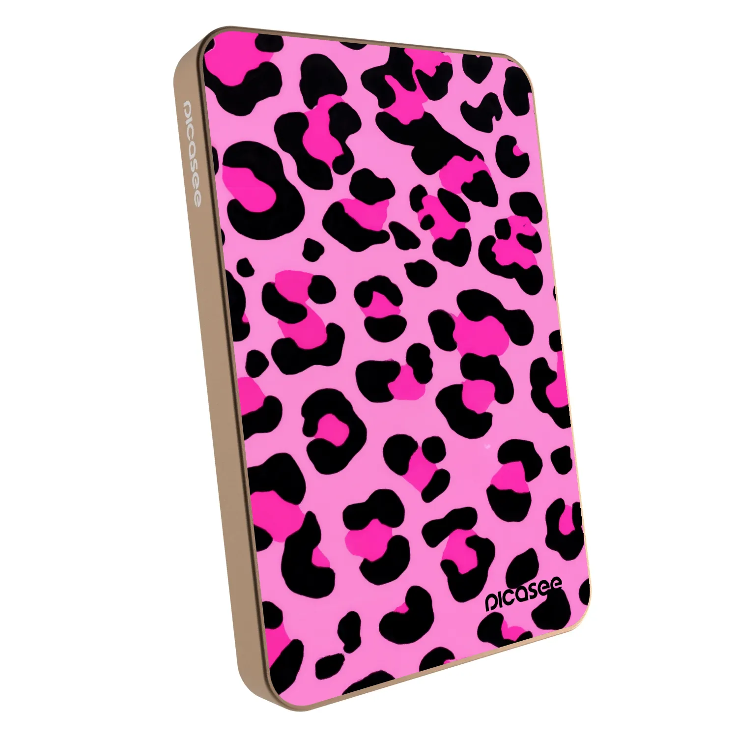 Picasee Powerbank mit MagSafe 5 000 mAh Golden - Pink Tiger