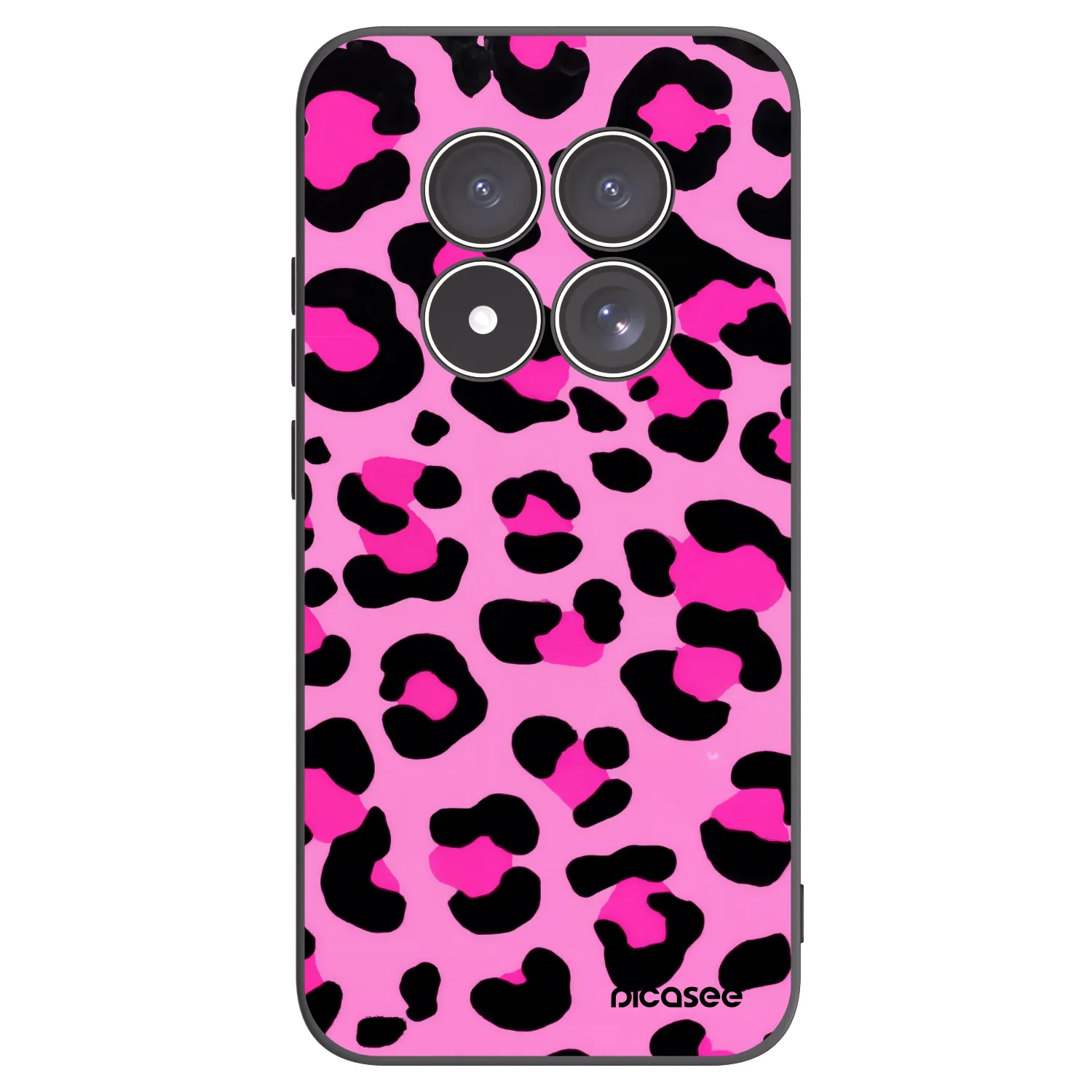 Picasee Xiaomi Redmi Note 15 Pro 4G Hülle - Schwarzes Silikon - Pink Tiger