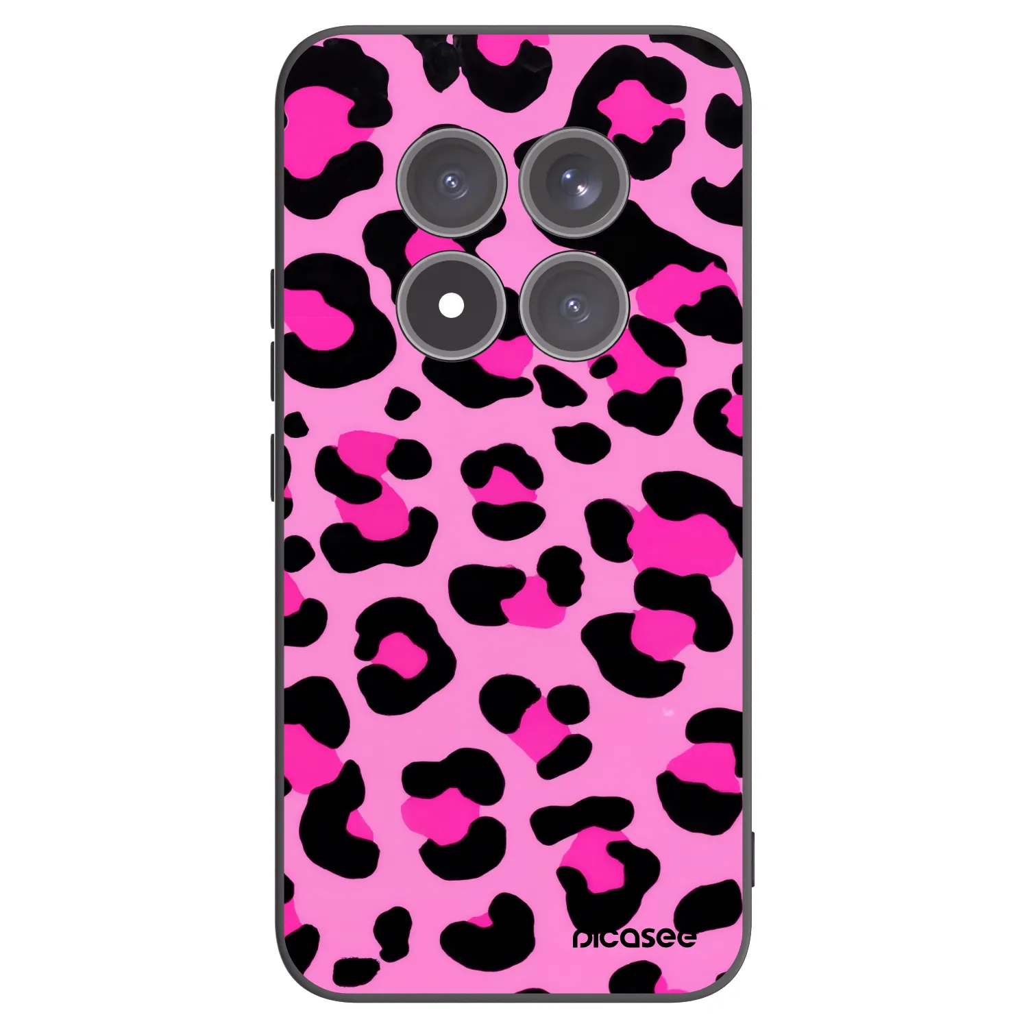 Picasee Xiaomi Redmi Note 15 Pro+ Hülle - Schwarzes Silikon - Pink Tiger