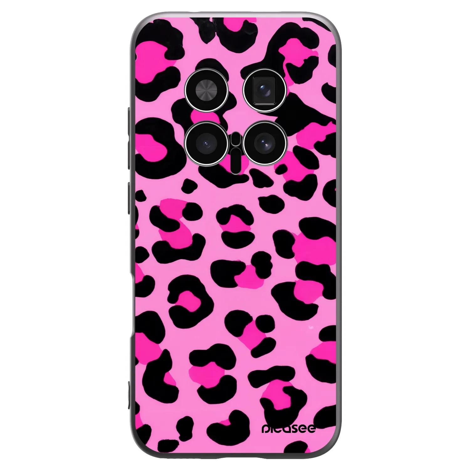 Picasee Honor Magic8 Pro 5G Hülle - Schwarzes Silikon - Pink Tiger