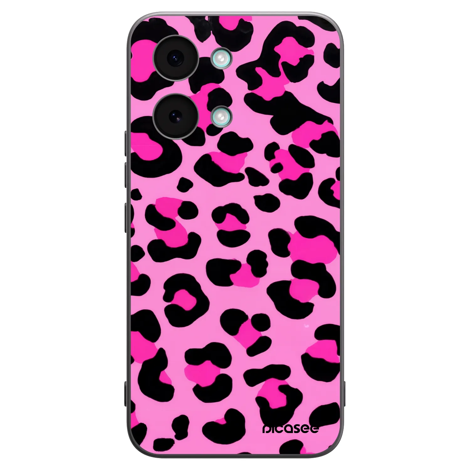 Picasee Xiaomi Poco X8 Pro Max Hülle - Schwarzes Silikon - Pink Tiger