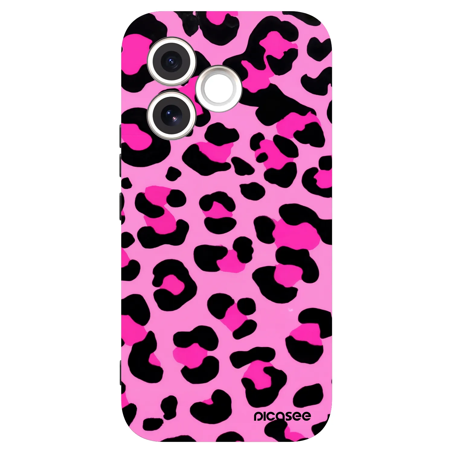 Picasee Honor 600 Lite Hülle - Schwarzes Silikon - Pink Tiger