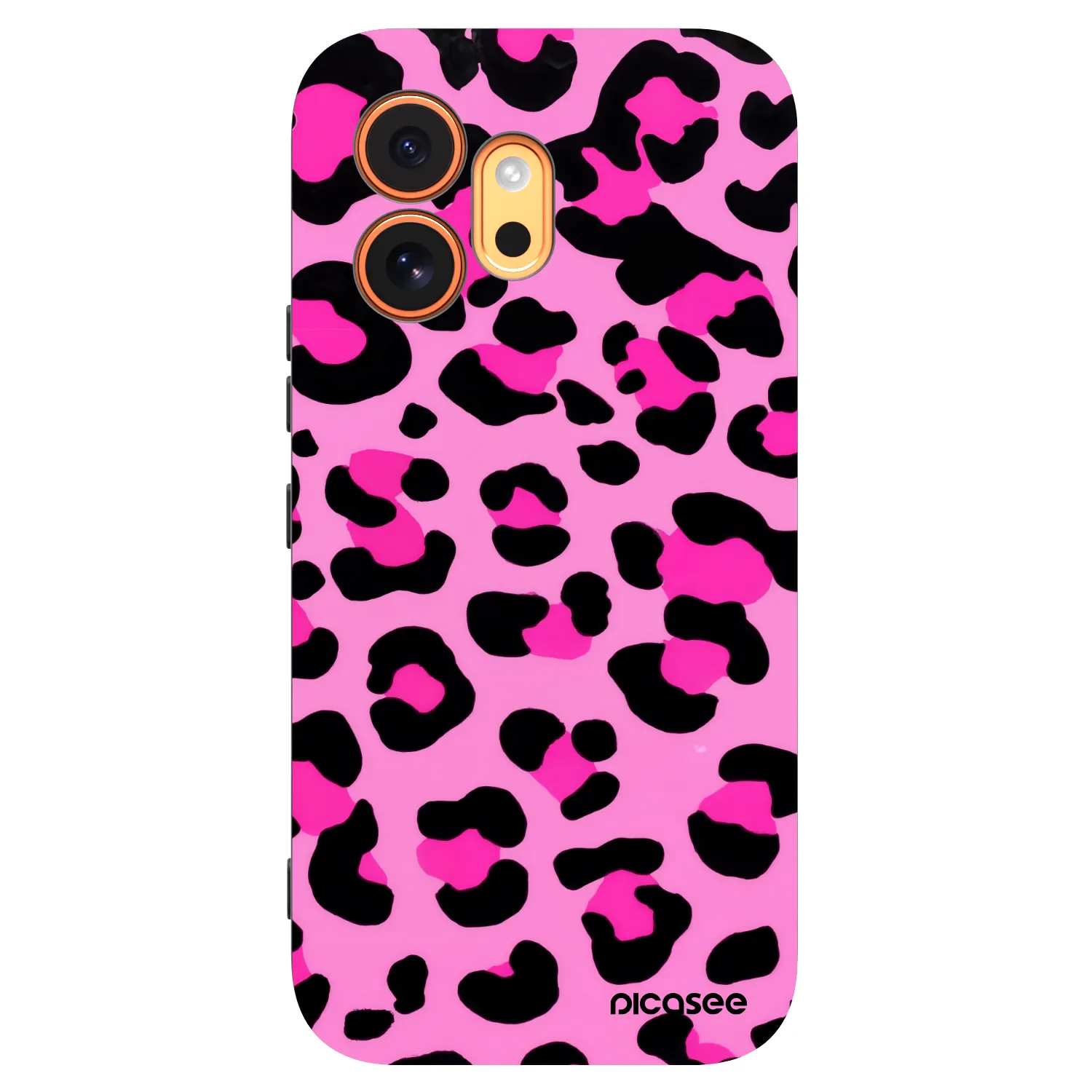 Picasee Honor 600 Hülle - Schwarzes Silikon - Pink Tiger