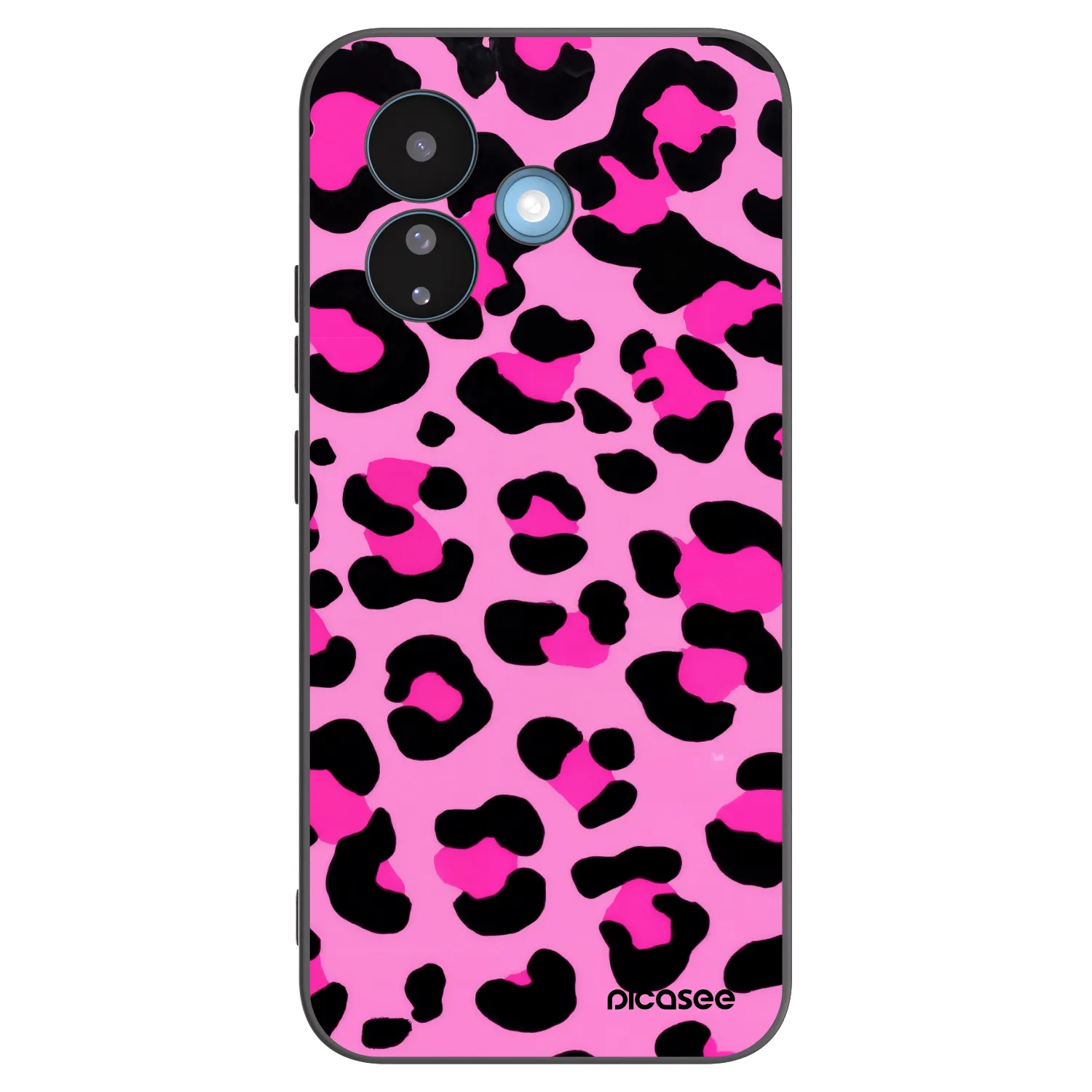 Picasee Xiaomi Redmi Note 17 Pro 5G Hülle - Schwarzes Silikon - Pink Tiger