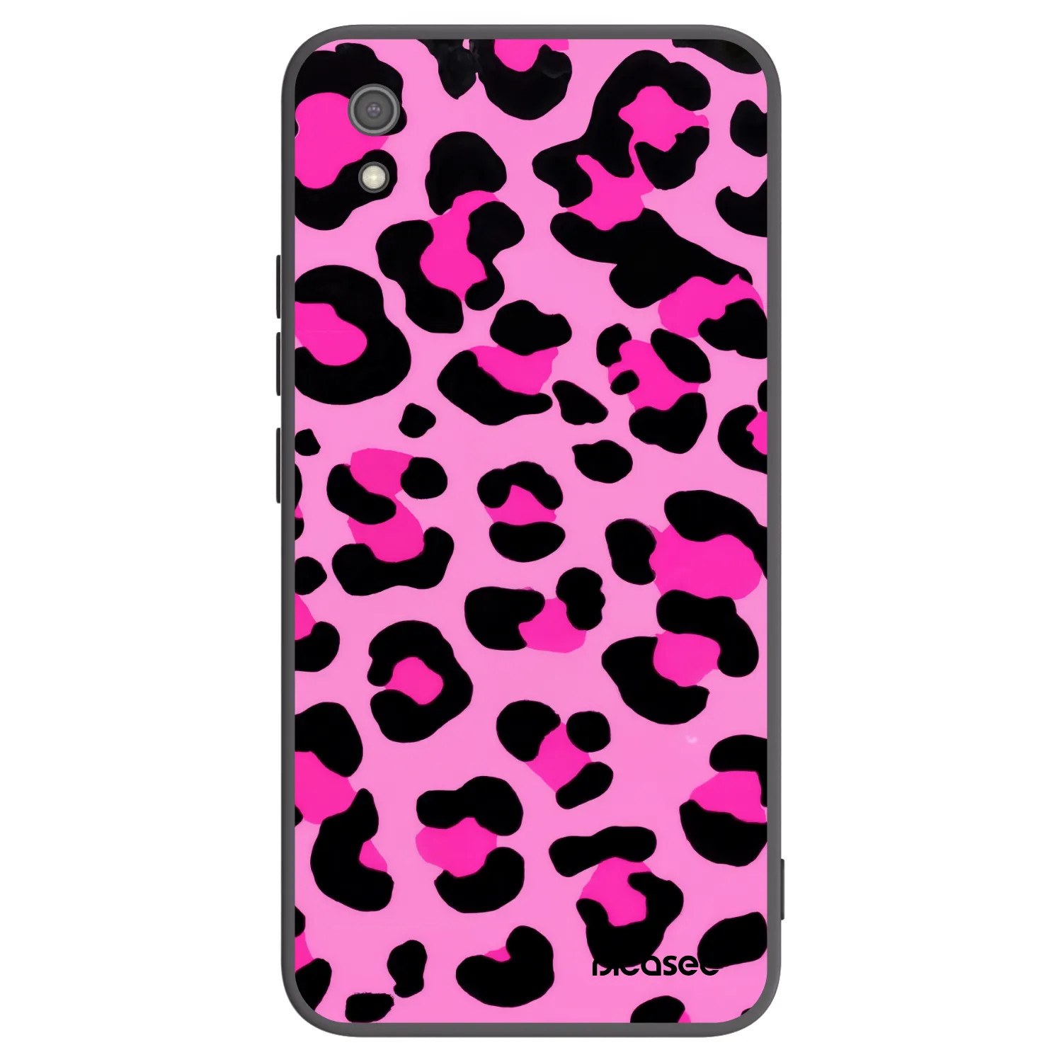 Picasee Xiaomi Redmi 7A Hülle - Schwarzes Silikon - Pink Tiger