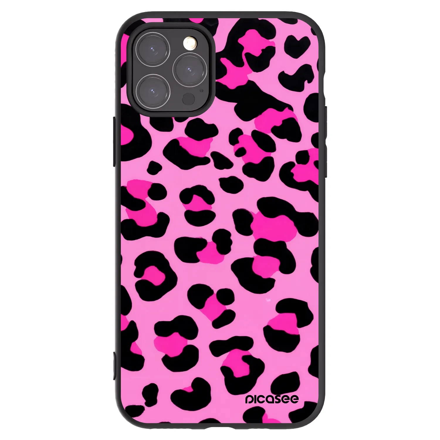 Picasee Apple iPhone 11 Pro Hülle - Schwarzes Silikon - Pink Tiger