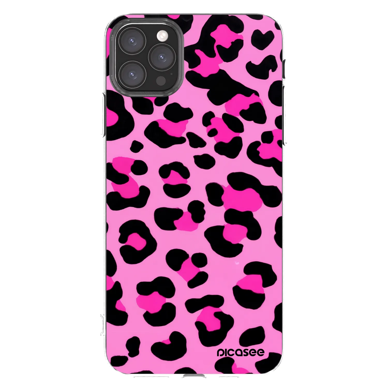 Picasee Apple iPhone 11 Pro Max Hülle - Transparentes Silikon - Pink Tiger