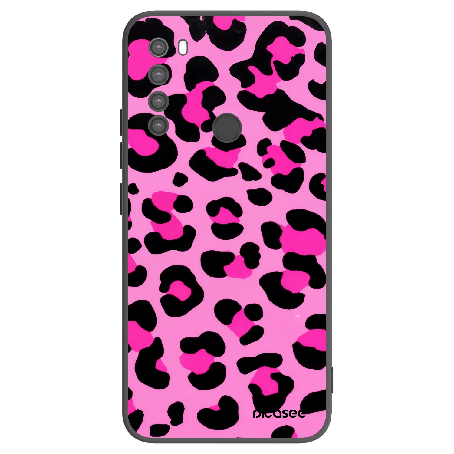 Picasee Xiaomi Redmi Note 8 Hülle - Schwarzes Silikon - Pink Tiger