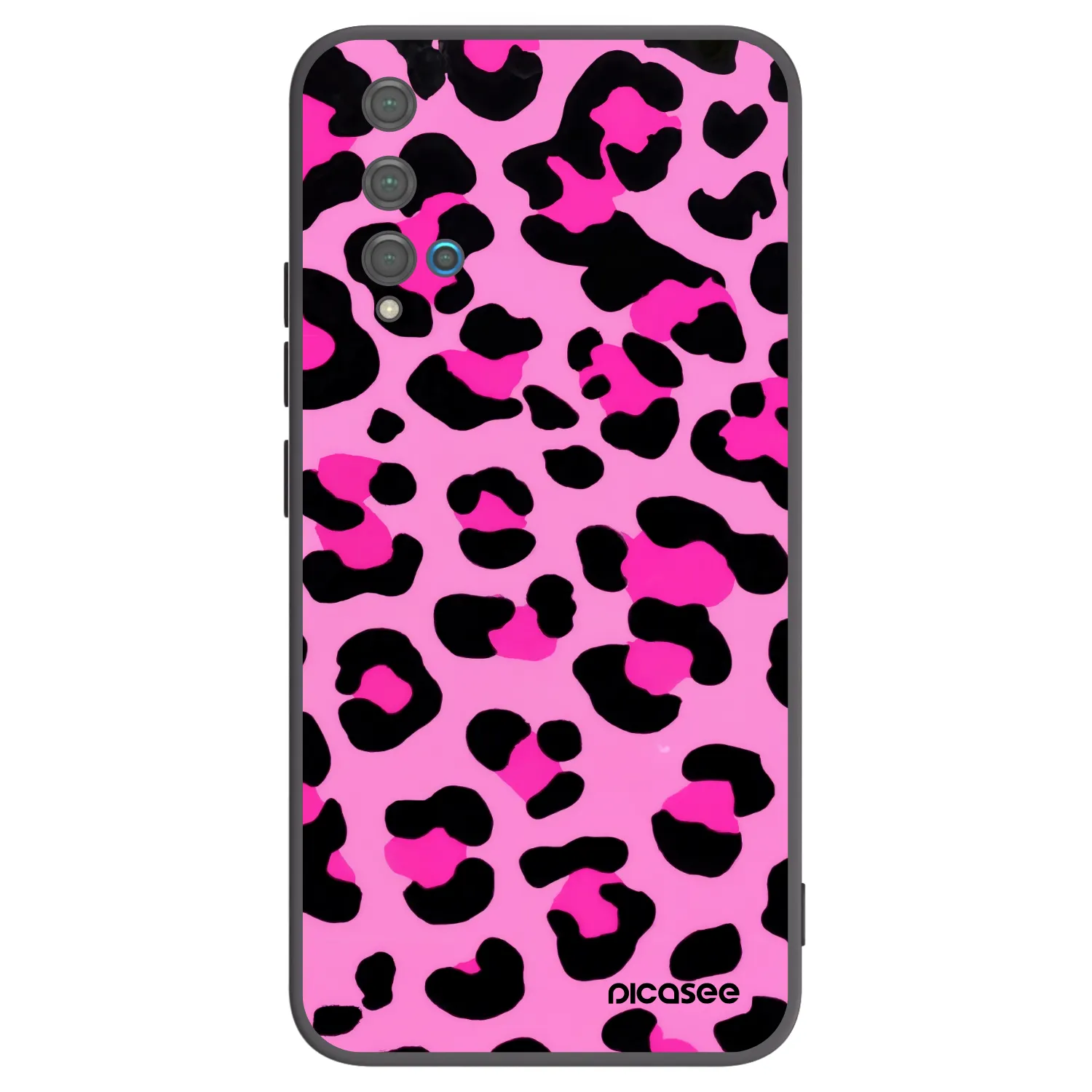 Picasee Huawei Nova 5T Hülle - Schwarzes Silikon - Pink Tiger