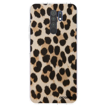 Picasee Xiaomi Redmi 9 Hülle - Transparentes Silikon - Brown Tiger