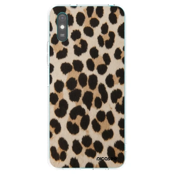 Picasee Xiaomi Redmi 9A Hülle - Transparentes Silikon - Brown Tiger