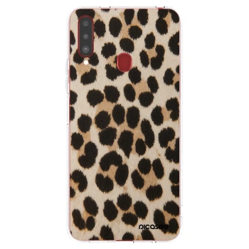 Picasee Samsung Galaxy A20s Hülle - Transparentes Silikon - Brown Tiger