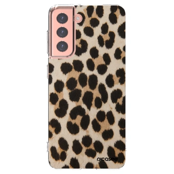 Picasee Samsung Galaxy S21 5G G991B Hülle - Transparentes Silikon - Brown Tiger