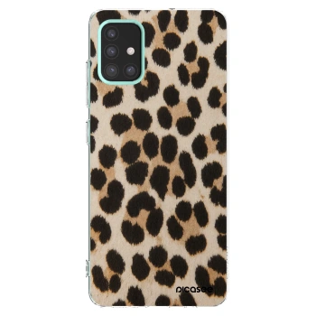 Picasee Samsung Galaxy M31s Hülle - Transparentes Silikon - Brown Tiger