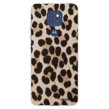 Picasee Motorola Moto G9 Play Hülle - Transparentes Silikon - Brown Tiger