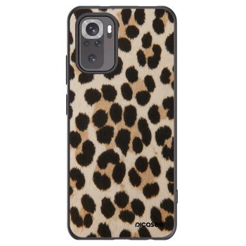 Picasee Xiaomi Redmi Note 10 Hülle - Schwarzes Silikon - Brown Tiger