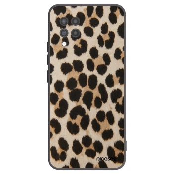 Picasee Samsung Galaxy A42 A426B Hülle - Schwarzes Silikon - Brown Tiger