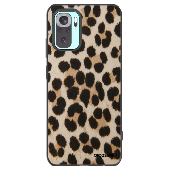 Picasee Xiaomi Redmi Note 10 Pro Hülle - Schwarzes Silikon - Brown Tiger