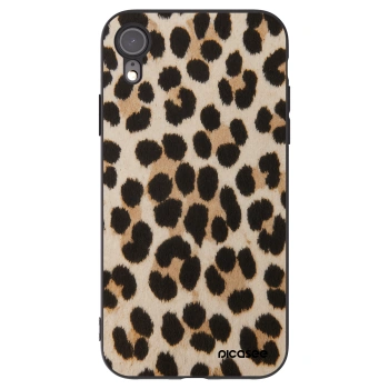 Picasee Apple iPhone XR Hülle - Schwarzes Silikon - Brown Tiger