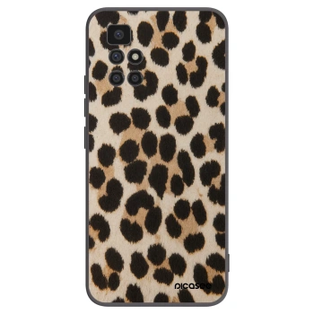 Picasee Xiaomi Redmi 10 Hülle - Schwarzes Silikon - Brown Tiger