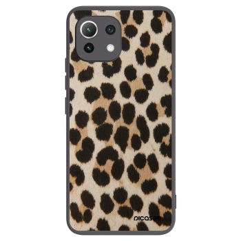 Picasee Xiaomi 11 Lite 5G NE Hülle - Schwarzes Silikon - Brown Tiger