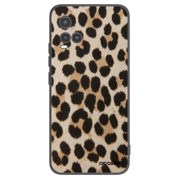 Picasee Vivo Y33s Hülle - Schwarzes Silikon - Brown Tiger