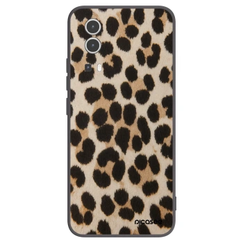 Picasee Vivo Y72 5G Hülle - Schwarzes Silikon - Brown Tiger