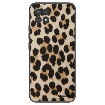 Picasee Realme 8i Hülle - Schwarzes Silikon - Brown Tiger