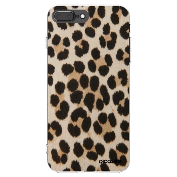 Picasee Apple iPhone 7 Plus Hülle - Transparentes Silikon - Brown Tiger