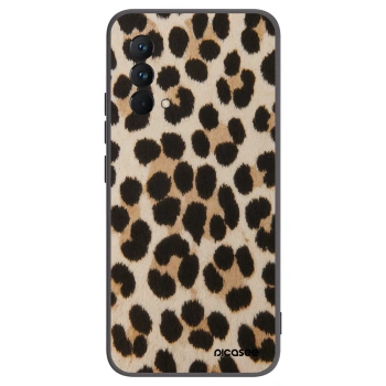 Picasee Realme GT Master Edition 5G Hülle - Schwarzes Silikon - Brown Tiger