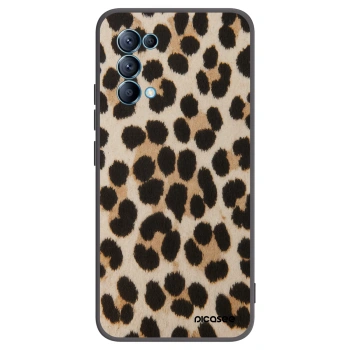 Picasee OPPO Reno 5 5G Hülle - Schwarzes Silikon - Brown Tiger