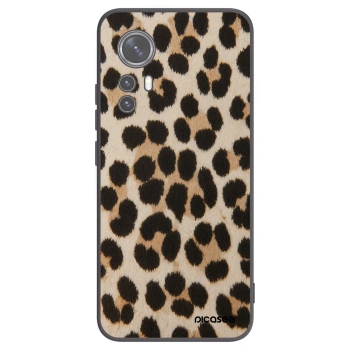 Picasee Xiaomi 12X Hülle - Schwarzes Silikon - Brown Tiger