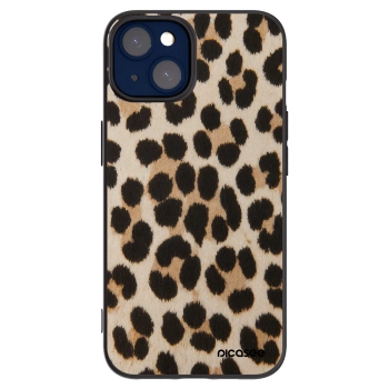 Picasee Apple iPhone 14 Hülle - Schwarzes Silikon - Brown Tiger