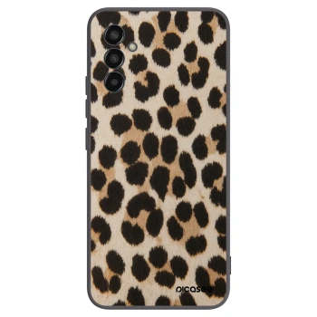 Picasee Samsung Galaxy M13 M135F Hülle - Schwarzes Silikon - Brown Tiger
