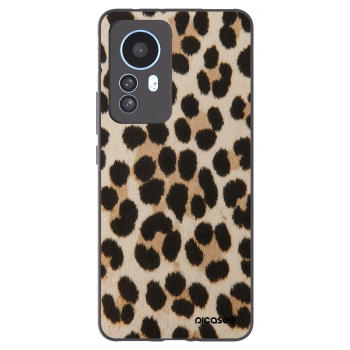 Picasee Xiaomi 12T Hülle - Schwarzes Silikon - Brown Tiger