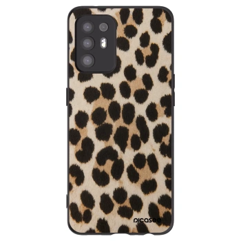 Picasee OPPO A94 5G Hülle - Schwarzes Silikon - Brown Tiger