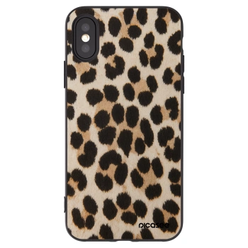 Picasee Apple iPhone X/XS Hülle - Schwarzes Silikon - Brown Tiger