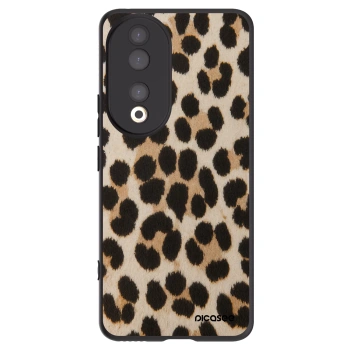 Picasee Honor 90 5G Hülle - Schwarzes Silikon - Brown Tiger