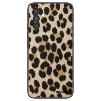 Picasee Samsung Galaxy A04s A047F Hülle - Schwarzes Silikon - Brown Tiger
