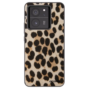 Picasee Xiaomi 13T Hülle - Schwarzes Silikon - Brown Tiger