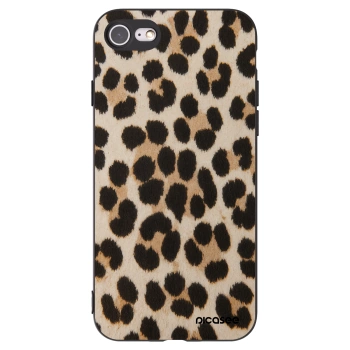 Picasee Apple iPhone 7 Hülle - Schwarzes Silikon - Brown Tiger