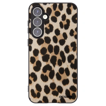 Picasee Samsung Galaxy S23 FE S711B Hülle - Schwarzes Silikon - Brown Tiger