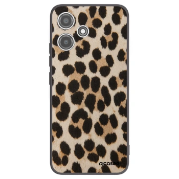 Picasee Xiaomi Redmi 12 5G Hülle - Schwarzes Silikon - Brown Tiger