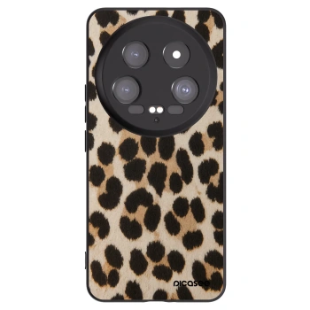 Picasee Xiaomi 14 Ultra Hülle - Schwarzes Silikon - Brown Tiger