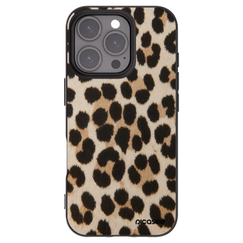Picasee Apple iPhone 16 Pro Hülle - Schwarzes Silikon - Brown Tiger